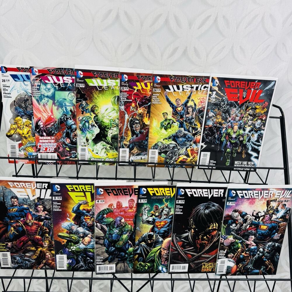 Justice League New 52: 24-28 & Forever Evil‎ 1-7 Lot Vs Crime Syndicate